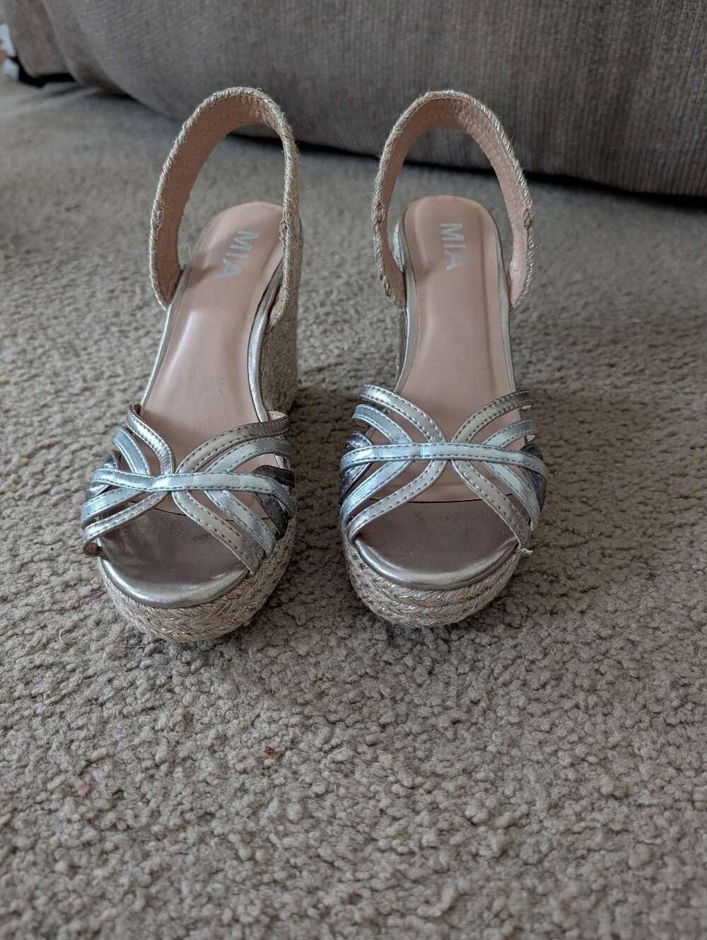 MIA Anjalii Sandals in Metallic Silver - Women